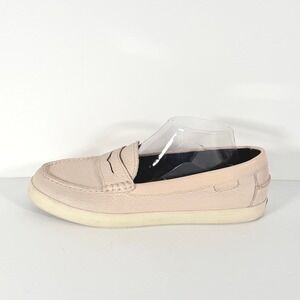 Cole Haan Women Pink Leather Loafer Slip On Casual Shoes Size coastalcore prep‎